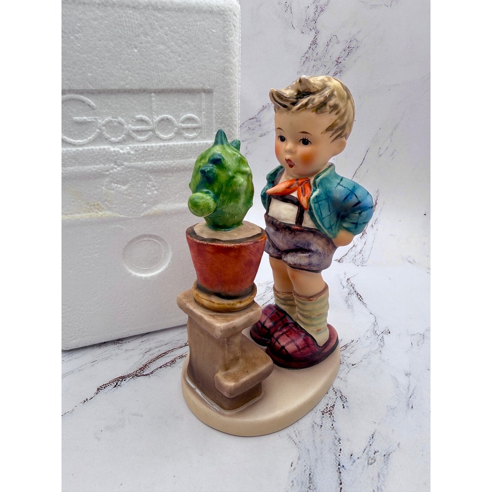 Hummel Confidentially TMK5‎ Boy with Cactus 314 Germany 5.75" Tall RETIRED